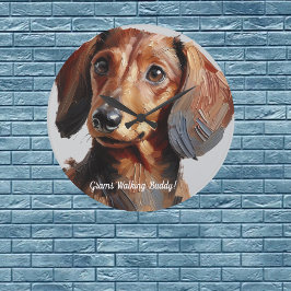 Reloj de pared personalizado Dachshund