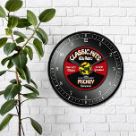 Reloj de pared personalizado de 45 vinyl retro<br><div class="desc">Fun,  personalizado de música retro personalizado. Excepto los números,  todo el texto de este diseño está en un formulario de plantilla. Cambia todo el texto o deja algunos como está,  para el perfecto regalo personalizado,  retro 45 vinilo record música amante!</div>