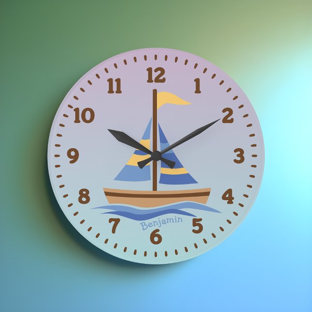 Reloj de pared personalizado de barco de vela para (Subido por el creador)