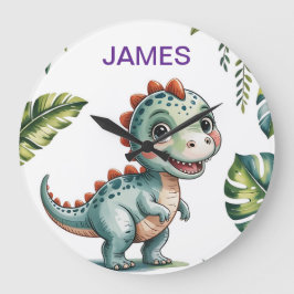 Reloj de pared personalizado de dinosaurios - Di d