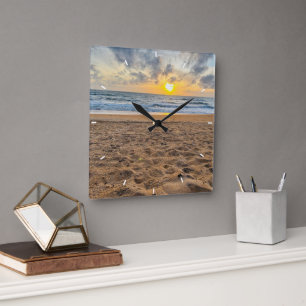 Reloj de pared personalizado de fotografía de fami