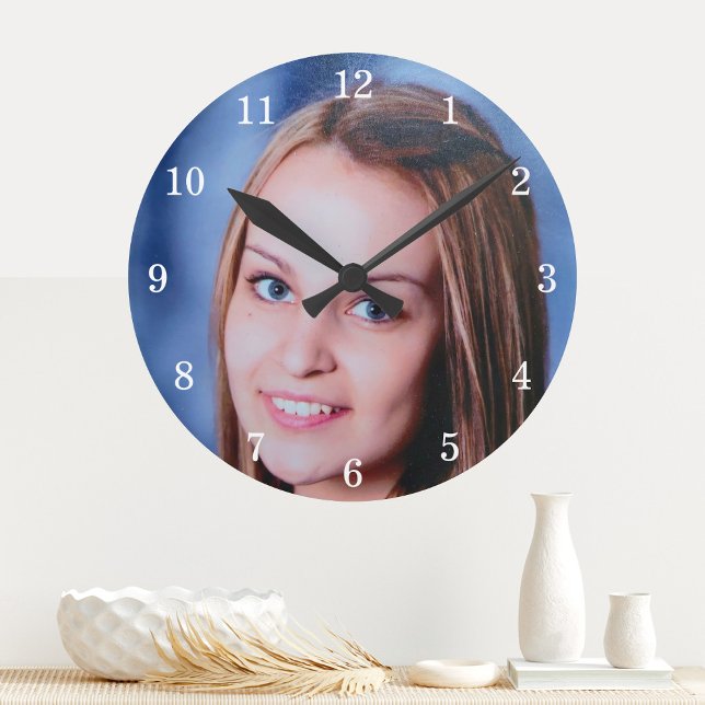 Reloj de pared personalizado de fotografía persona (Subido por el creador)