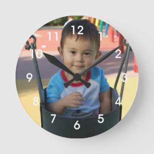 Reloj de pared personalizado de la foto