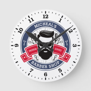 Reloj de pared personalizado de la peluquería