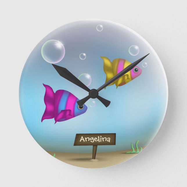 Reloj de pared personalizado de la ronda de la bol (Anverso)