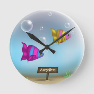 Reloj de pared personalizado de la ronda de la bol