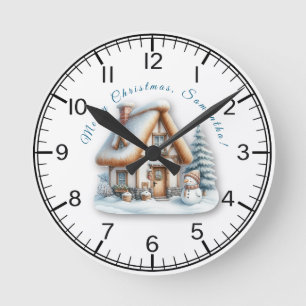 Reloj de pared personalizado de Navidad para niños