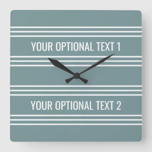 Reloj de pared personalizado de rayas azules de ac