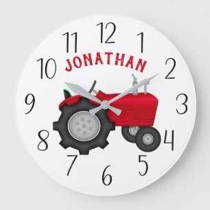 Reloj de pared personalizado de RedTractor