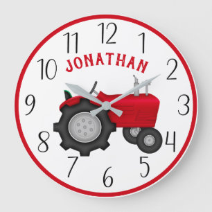 Reloj de pared personalizado de RedTractor