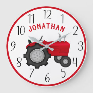 Reloj de pared personalizado de RedTractor