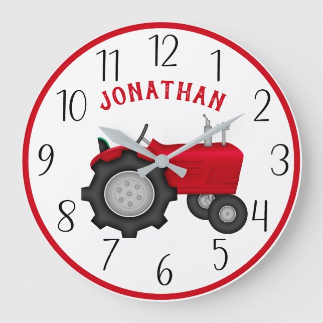 Reloj de pared personalizado de RedTractor (Anverso)