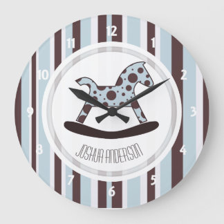 Reloj de pared personalizado del caballo mecedora