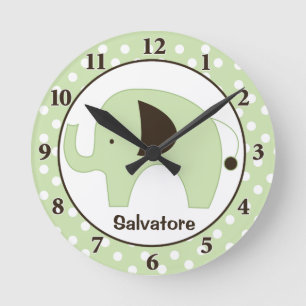 Reloj de pared personalizado del Elefante de Dotti