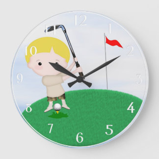 Reloj de pared personalizado del golf