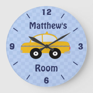 Reloj de pared personalizado del taxi del cuarto
