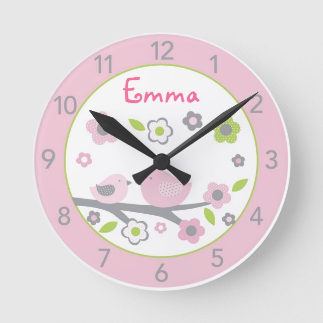 Reloj de pared personalizado dulce del cuarto de (Anverso)