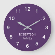 Reloj de pared personalizado minimalista de color 