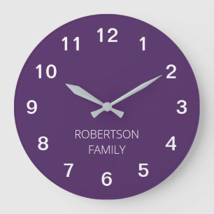 Reloj de pared personalizado minimalista de color 