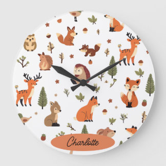 Reloj de pared personalizado para bebé estilo boho