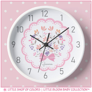 Reloj de pared personalizado para habitación de ni