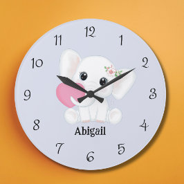 Reloj de pared personalizado para la guardería de 