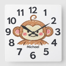 Reloj de pared personalizado para niños