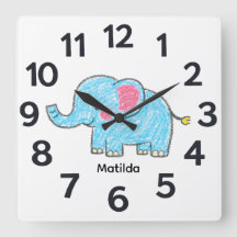 Reloj de pared personalizado para niños
