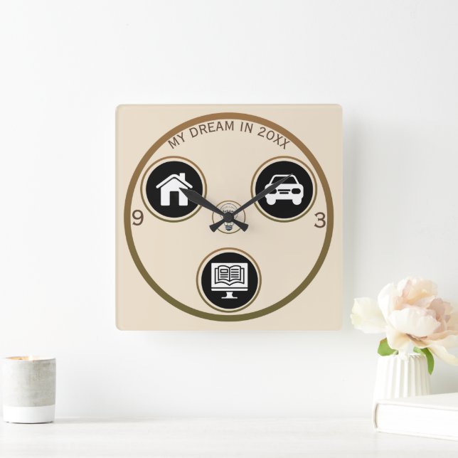 Reloj de Pared Personalizado 'Persigue tus Sueños' (Hogar)