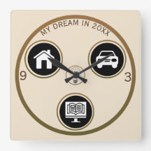Reloj de Pared Personalizado 'Persigue tus Sueños'