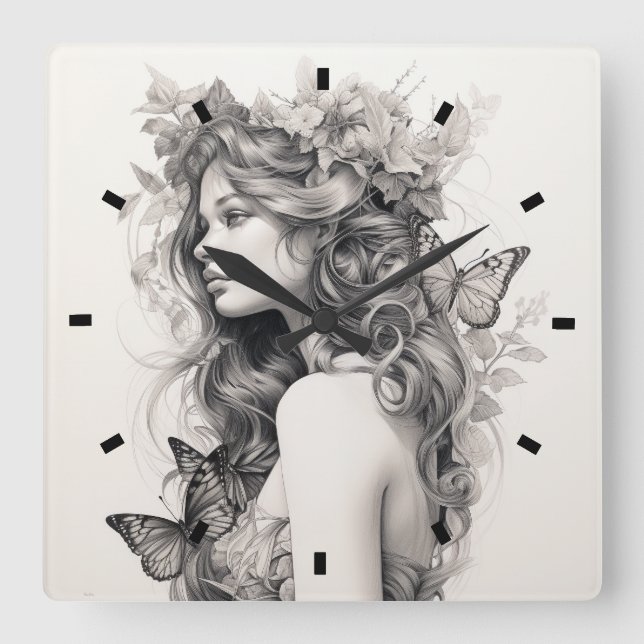Reloj de pared personalizado personalizado Añadir  (Anverso)