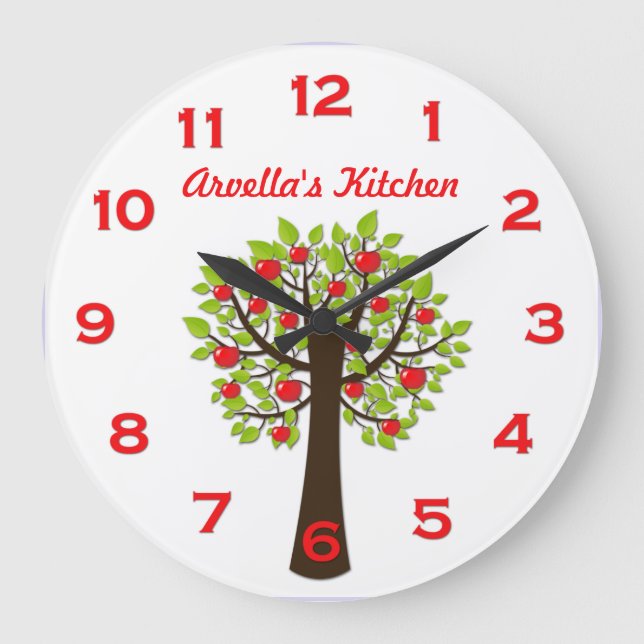 Reloj de pared personalizado red delicious del (Anverso)