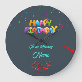 Reloj de pared personalizado: regalo de cumpleaños