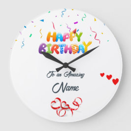 Reloj de pared personalizado: regalo de cumpleaños