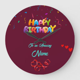 Reloj de pared personalizado: regalo de cumpleaños