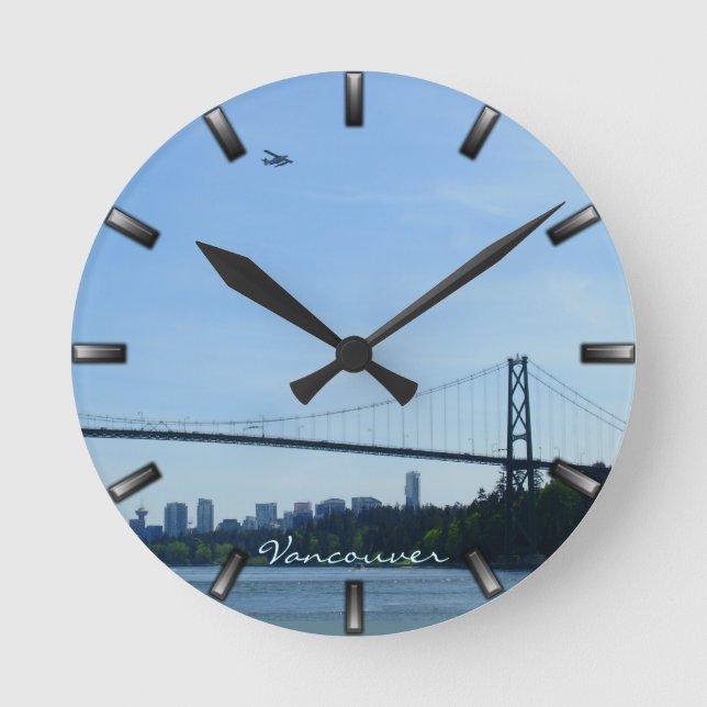 Reloj de pared personalizado reloj de Vancouver (Anverso)