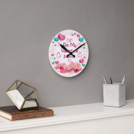 Reloj de pared personalizado 'Sé mi San Valentín'