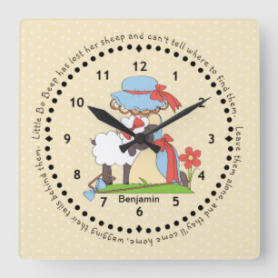 Reloj de pared pesimista de Little Bo