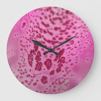 Reloj de pared petonal rosado Foxglove