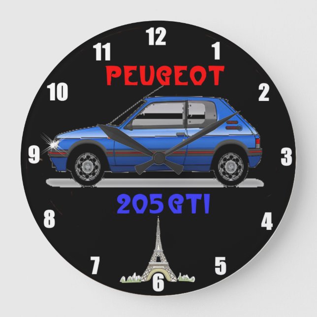 Reloj de pared Peugeot 205 (Anverso)