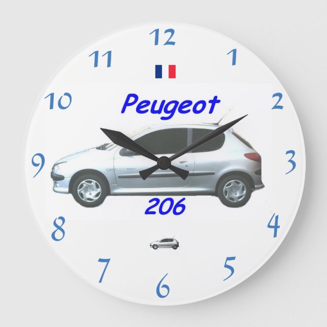 Reloj de pared Peugeot 206 (Anverso)