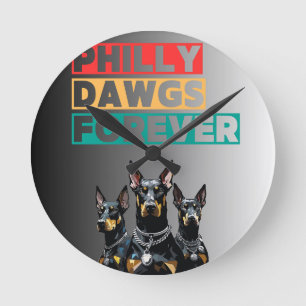 Reloj de pared Philly Dawgs Forever – Orgullo de P