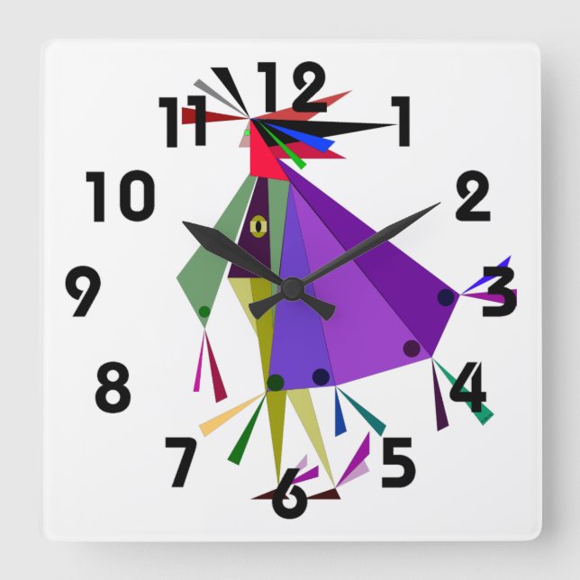 Reloj de pared Pies Voladores (Anverso)