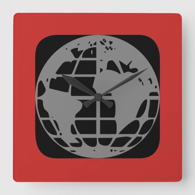 Reloj de pared "Planeta Tierra" (Anverso)