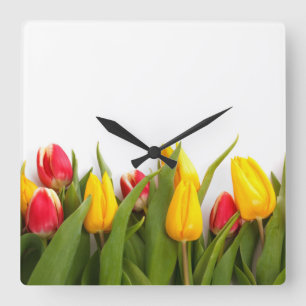 Reloj de Pared Plaza Jardín de Tulipanes