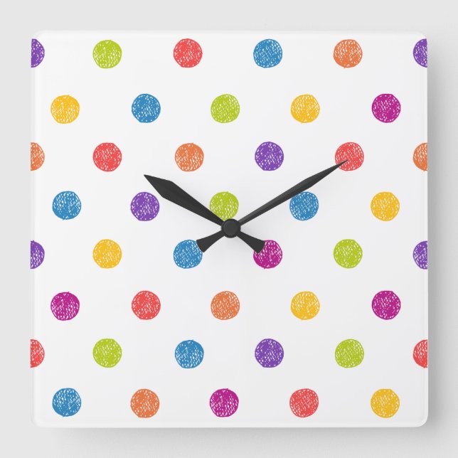 Reloj de pared - Polka Dot House (Anverso)