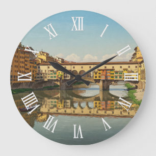 Reloj de pared Ponte Vecchio de Florencia Italia