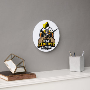 Reloj de pared por fábrica de libertad de T&T