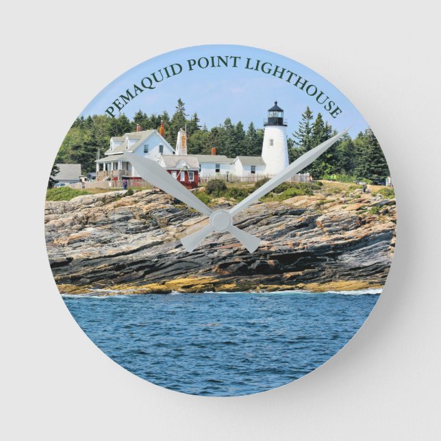 Reloj de pared principal del faro de Pemaquid Poin (Anverso)