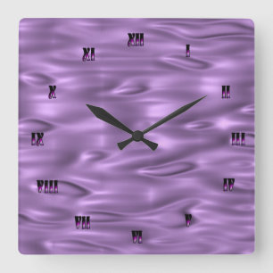 Reloj de pared púrpura